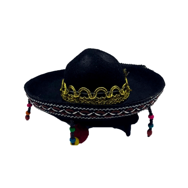 Chapéu Mexicano Mini Preto